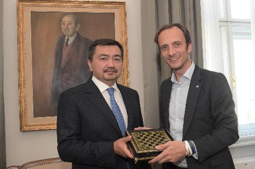 Il governatore Fedriga e l'ambasciatore Sergey Nurtayev